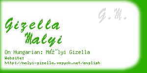 gizella malyi business card